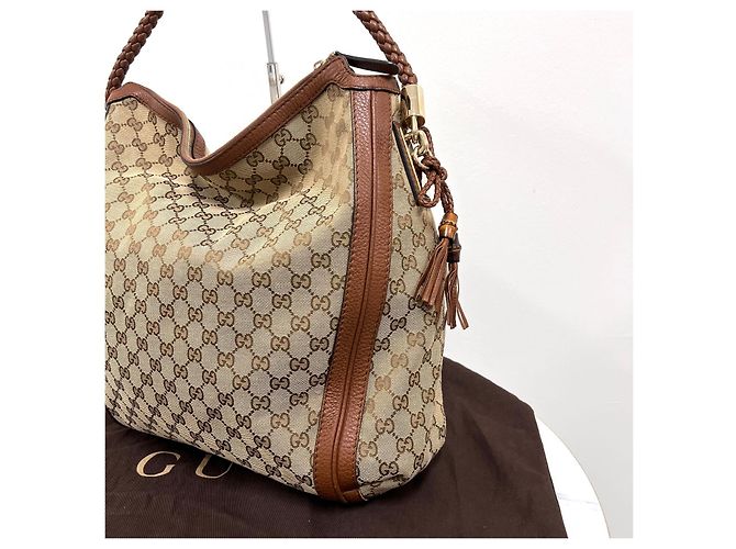 Gucci Borsa a spalla in jacquard GG - vista 6