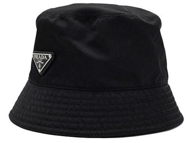 Cappello a secchiello Prada Re-Nylon Nero - vue 2