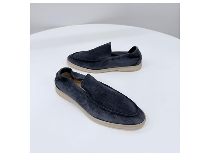 Loro Piana Mocassini in camoscio Summerwalk - vista 2