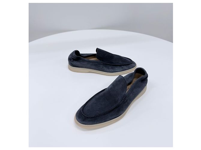 Loro Piana Mocassini in camoscio Summerwalk - vista 3