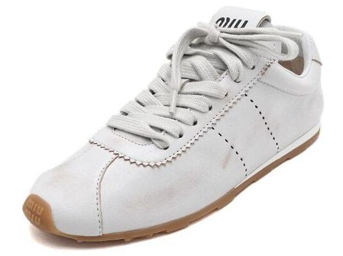 Miu Miu Sneakers da donna Plume Napa Leather - vista 2