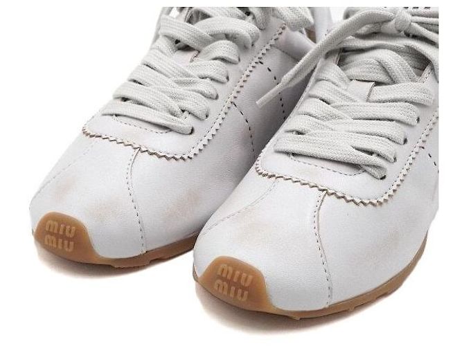 Miu Miu Sneakers da donna Plume Napa Leather - vista 5