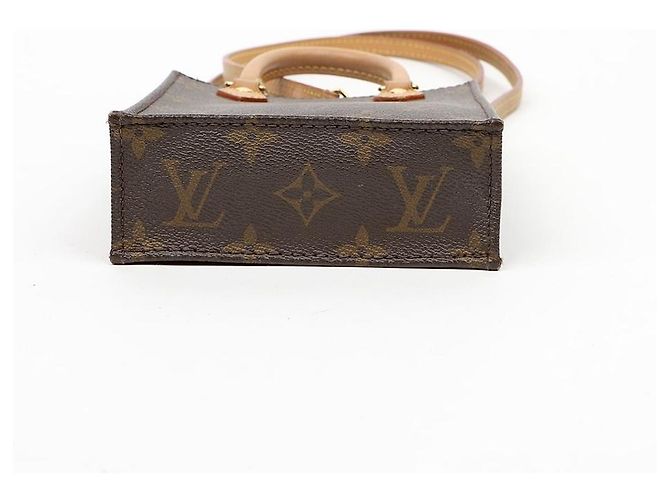 Louis Vuitton Petit Monogram Canvas Sac Plat Tote Shoulder Bag - vista 10