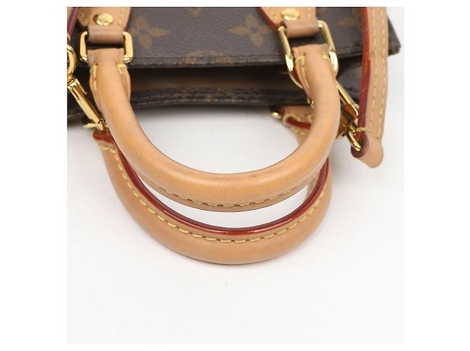 Louis Vuitton Petit Monogram Canvas Sac Plat Tote Shoulder Bag - vista 13