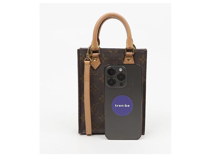 Louis Vuitton Petit Monogram Canvas Sac Plat Tote Shoulder Bag - vista 16