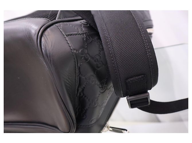 Gucci Signature Leder-Rucksack - Ansicht 7