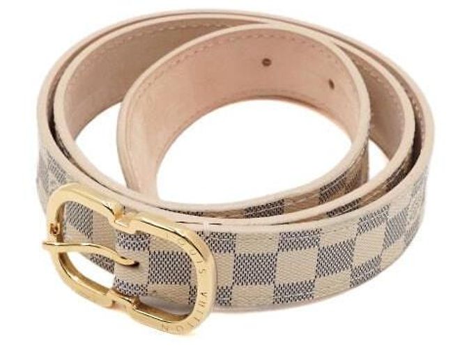 Louis Vuitton Damier Azur Strap Gold Logo Damengürtel - Ansicht 2