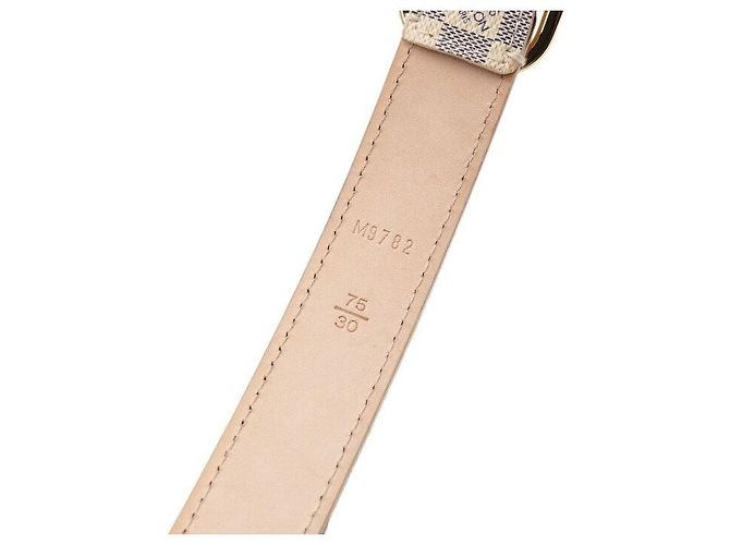 Louis Vuitton Damier Azur Strap Gold Logo Damengürtel - Ansicht 4