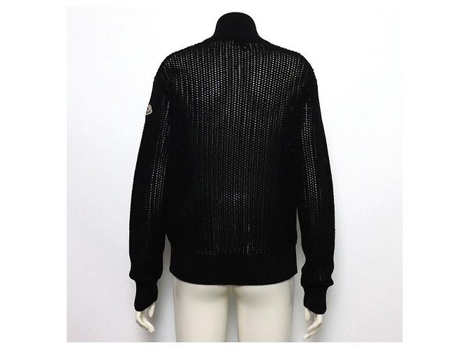 Moncler Casaco Cardigã de Tricô Preto para Mulher - vista 4