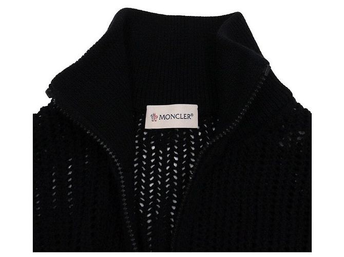 Moncler Casaco Cardigã de Tricô Preto para Mulher - vista 5