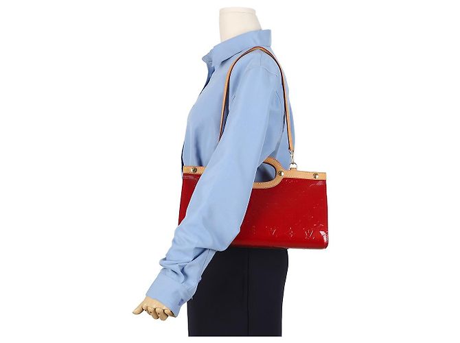 Borsa Tote a Spalla Louis Vuitton Marrone Vernice - vista 17