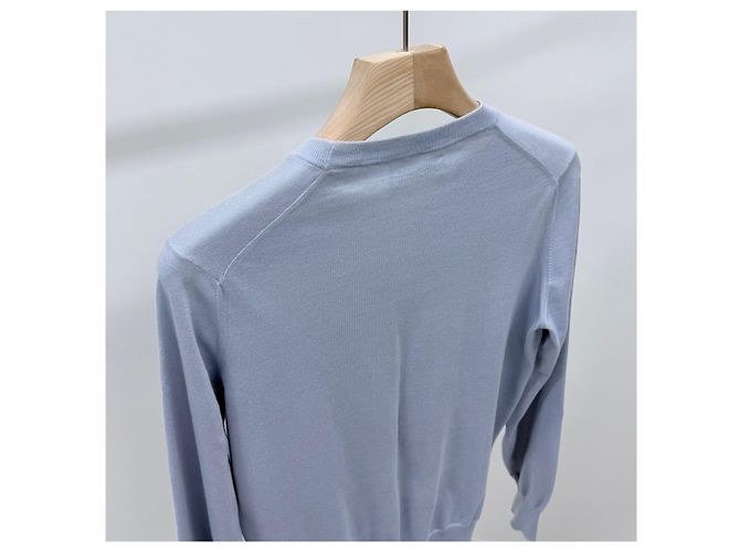 Brunello Cucinelli Strickpullover Hellblau - Ansicht 5
