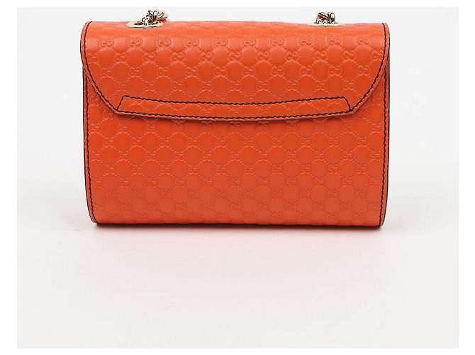 Gucci Borsa a tracolla Emily in pelle Micro Shima Orange - vista 4