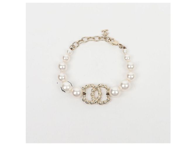 Bracciale Chanel CC in perle - vista 3