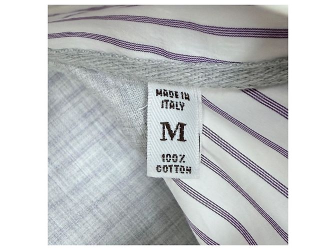 Brunello Cucinelli Camicia a maniche lunghe in cotone a righe - vista 6