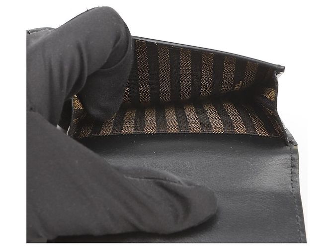 Fendi Cartera Baguette Micro Trifold Negra - vista 11