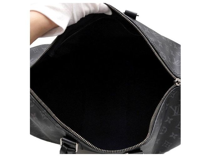 Louis Vuitton Monogram Eclipse Keepall Bandoulière Tote Bag und Schultertasche - Ansicht 6