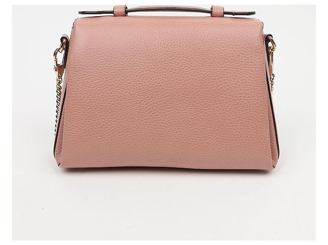 Gucci Borsa a tracolla e mano in pelle rosa con catena GG Interlocking - vista 4