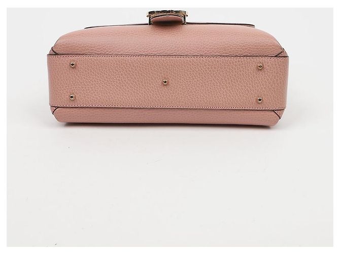 Gucci Borsa a tracolla e mano in pelle rosa con catena GG Interlocking - vista 8