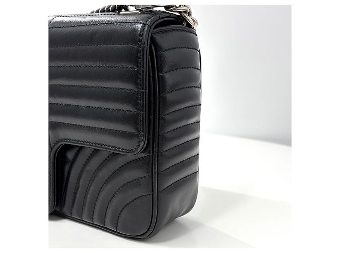 Prada Borsa a Spalla Diagram Chain Nera - vista 12