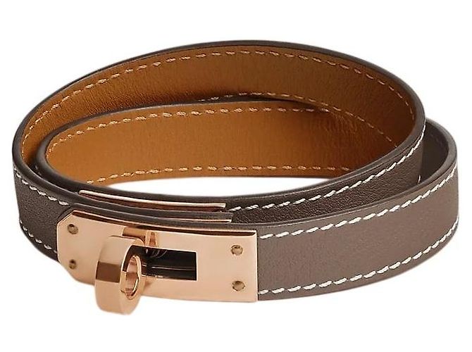 Bracciale Hermès Double Tour Etoupe - vista 2