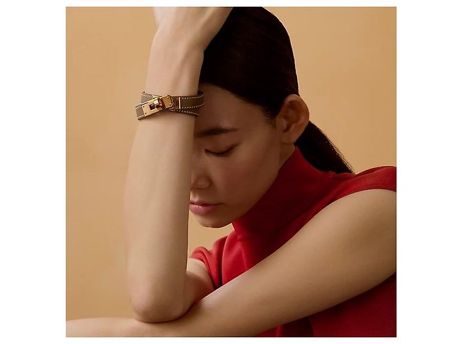 Bracciale Hermès Double Tour Etoupe - vista 3
