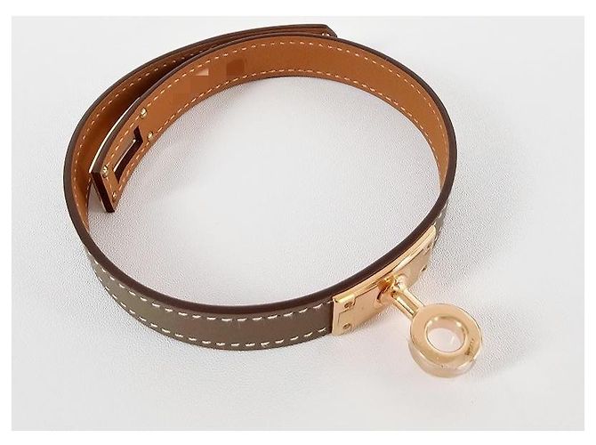 Bracciale Hermès Double Tour Etoupe - vista 7