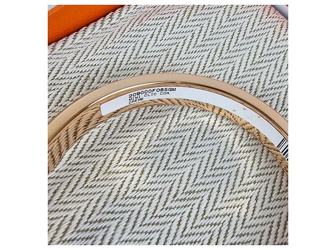 Hermès Bracciale da donna Mini Click Choker Cream Rose Gold - vista 11