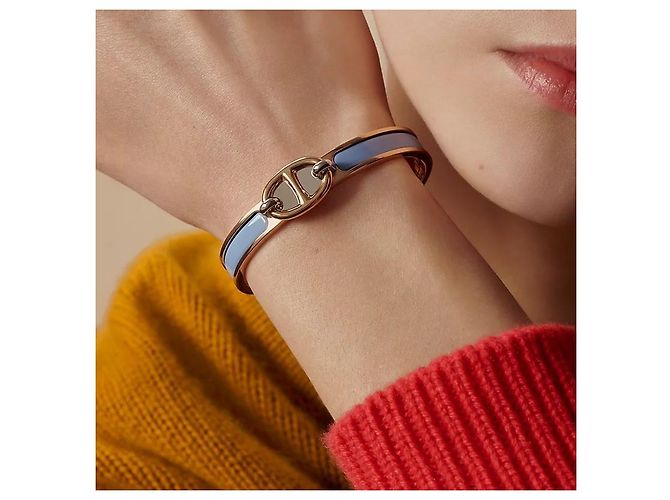 Hermès Bracciale da donna Mini Click Choker Cream Rose Gold - vista 5