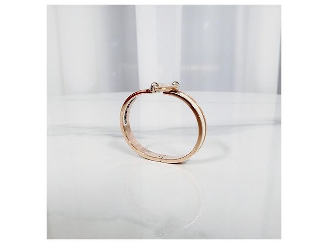 Hermès Bracciale da donna Mini Click Choker Cream Rose Gold - vista 8