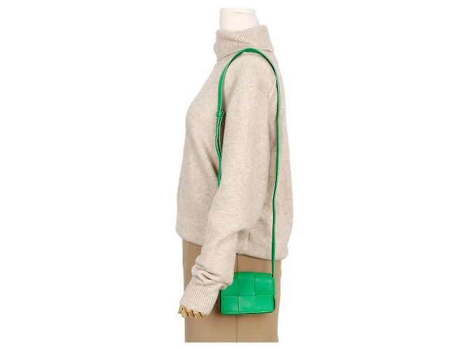Bottega Veneta Candy Cassette Mini Crossbody Green - vista 9