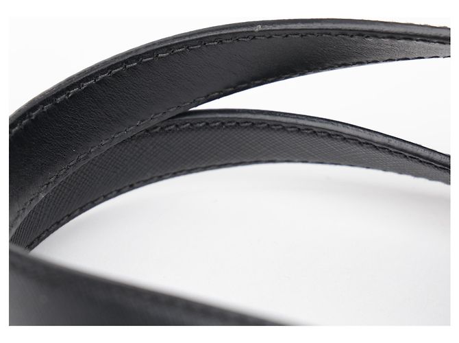 Prada Borsa Tote in Nylon e Pelle Saffiano Nera - vista 16