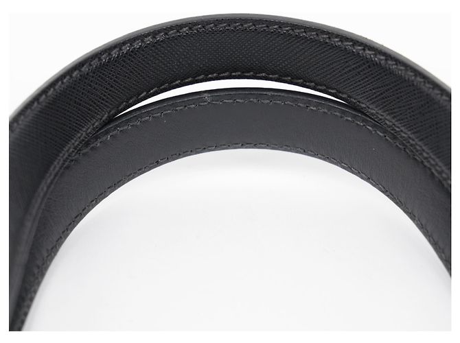 Prada Borsa Tote in Nylon e Pelle Saffiano Nera - vista 17