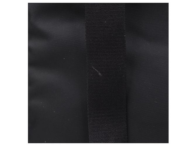 Prada Borsa Tote in Nylon e Pelle Saffiano Nera - vista 8