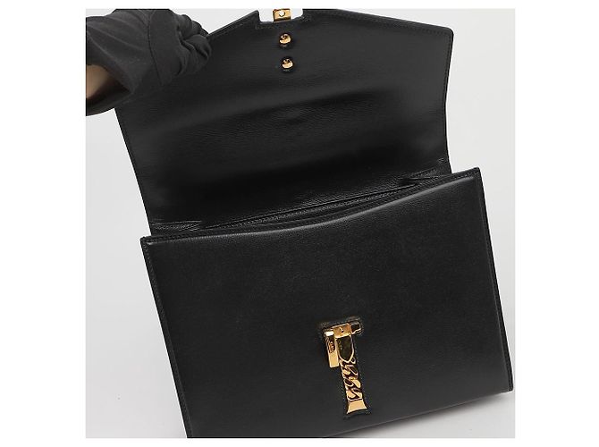 Gucci Picca borsa tote in pelle con manico e tracolla Nero - vista 8