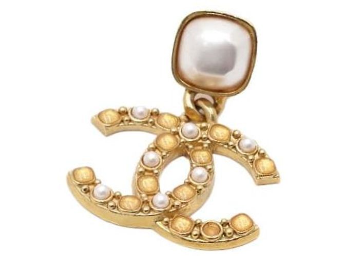 Chanel Orecchini Pearl Drop Gold CC da donna Season - vista 3