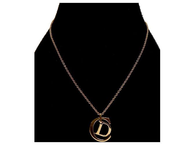 Dior Colar dourado com logótipo grande - vista 5