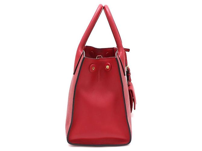 Prada Borsa Tote e borsa a tracolla monocromatica in Saffiano rossa - vista 3