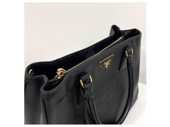 Prada Bolso Tote Saffiano Bolso de Hombro Negro - vista 6