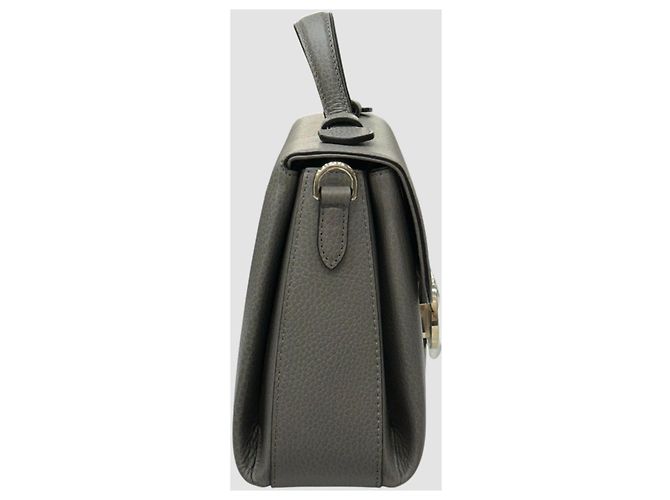 Gucci Borsa a tracolla con catena e manico superiore in pelle Grigio - vista 4