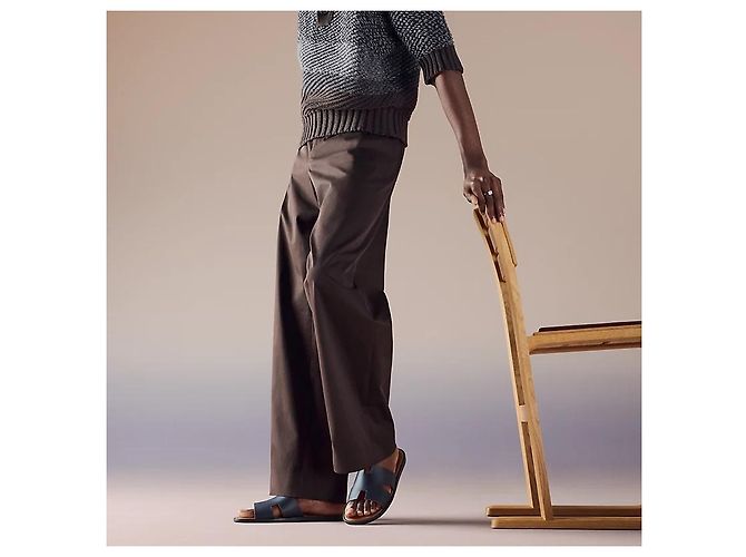 Hermès Sandali e Pantofole da Uomo Marine Gold - vista 3