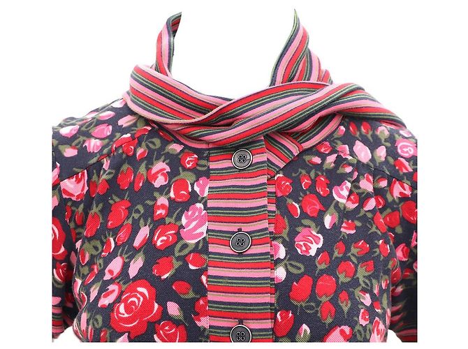 Kenzo Kurzarm-Strickoberteil mit Rosendetail - Ansicht 2