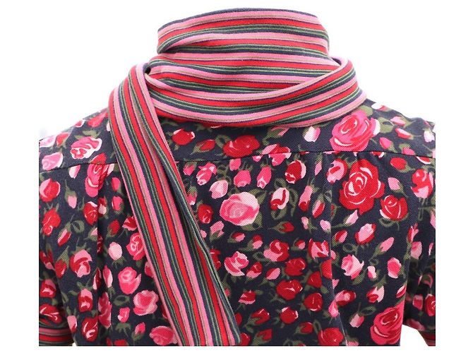 Kenzo Kurzarm-Strickoberteil mit Rosendetail - Ansicht 6