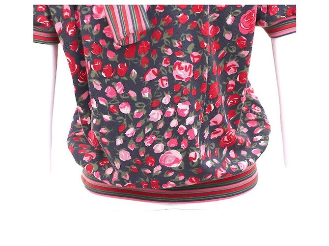 Kenzo Kurzarm-Strickoberteil mit Rosendetail - Ansicht 7