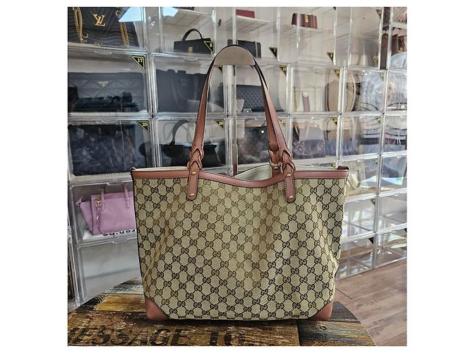Gucci Borsa Shopper a Spalla in Jacquard Classico - vista 2