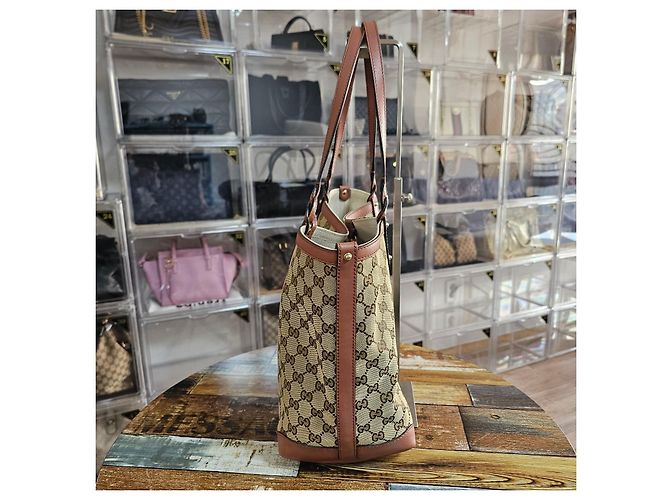 Gucci Borsa Shopper a Spalla in Jacquard Classico - vista 3