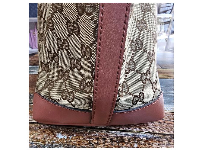 Gucci Borsa Shopper a Spalla in Jacquard Classico - vista 6