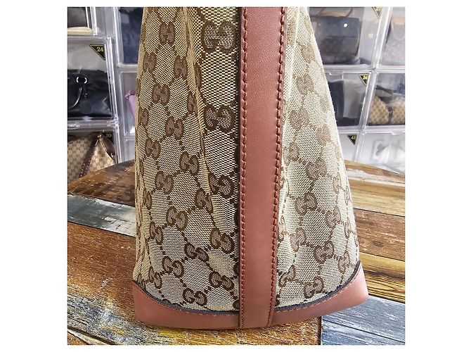 Gucci Borsa Shopper a Spalla in Jacquard Classico - vista 7