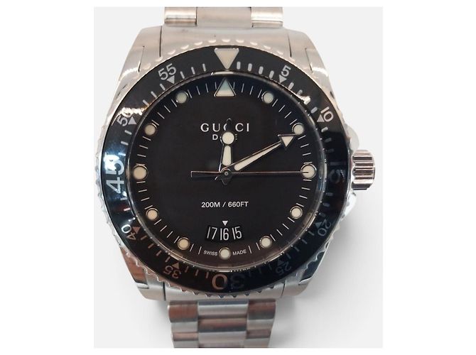 Gucci Orologio da uomo Dive quadrante nero acciaio - vista 2