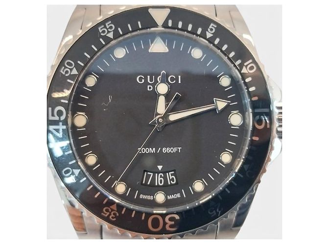 Gucci Orologio da uomo Dive quadrante nero acciaio - vista 3